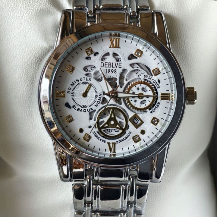 【NextGenGadgets】Swiss Genuine Brand Automatic Mechanical Watch Business Style High-end Calendar Steel Band Men's Watch [Top-notch