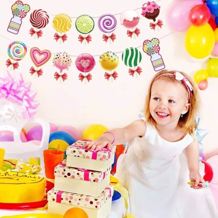 Party%20Decorations%20Set,Colorful%20Banner&Candy%20Themed%20Party%20Hanging%20Swirls%20Lollipop%20Decoration%20-%20Image%204