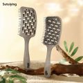 Sutuiying 1PCS Detangling Hairbrush Anti-static Massage Combs Degradable High Quality Hollow Massage Hair Comb Wet Dry Dual Purpose HairBrush. 
