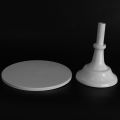 Metal Iron Cake Stand Round Pedestal Dessert Holder Cupcake Display Rack Bakeware White Birthday Wedding Party Decoration. 
