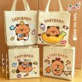 New Non-woven Capybara Tote Bag Reuse Shopping HandBag Cartoon Capybara Birthday Gift Bag Portable Capybara Print Canvas Bag. 