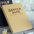 Vicky Kraft Covered Diary Sketch Book A5 - 120 Sheets, 100 GSM Acid Free Paper. 