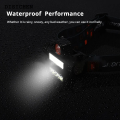 DISICHEN 【2025 Version】 Rechargeable Fishing LED Headlamp Camping Headlight XPE COB Work Light 2 Lighting Modes With Tail Magnet Detachable. 