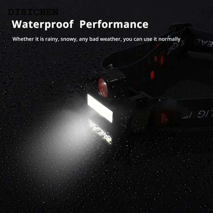DISICHEN%20%E3%80%902025%20Version%E3%80%91%20Rechargeable%20Fishing%20LED%20Headlamp%20Camping%20Headlight%20XPE%20COB%20Work%20Light%202%20Lighting%20Modes%20With%20Tail%20Magnet%20Detachable%20-%20Image%204