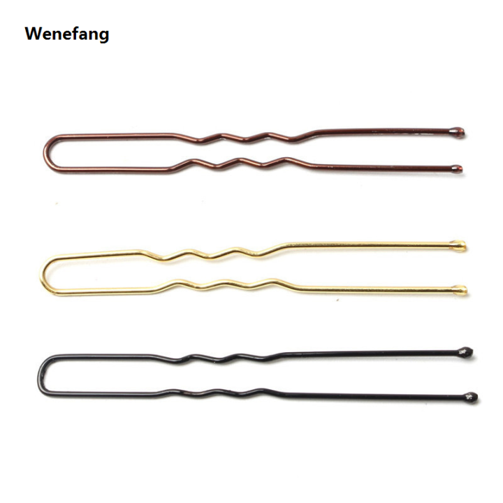 Wenefang%2050%20Pcs/Bag%205cm%20U%20Shaped%20Alloy%20Hairpins%20Waved%20Hair%20Clips%20Simple%20Original%20Metal%20Bobby%20Pins%20Barrettes%20Bridal%20Hairstyle%20Tool%20Hair%20Pins%20-%20Image%205