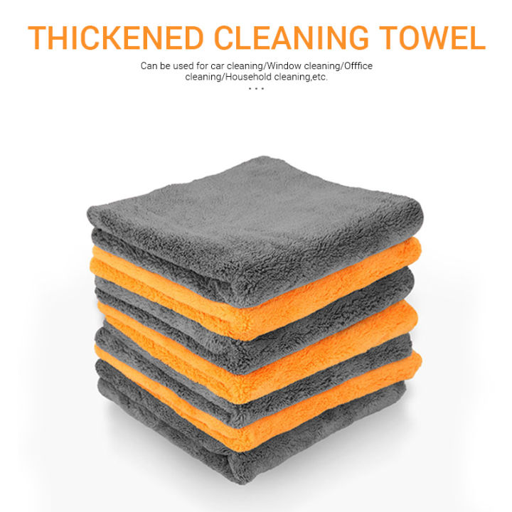 SEAMETAL%20600GSM%20Microfiber%20Car%20Cleaning%20Towel%201/3/6/9pcs%2040X40cm%20Thickened%20Car%20Wash%20Towels%20Auto%20Detailing%20Care%20Drying%20Cloth%20Rags%20-%20Image%202