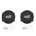 JINMY 2X 12V/24V/36V/48V/72V LED Digital Battery Indicator Waterproof Meter Gauge Battery Indicator for Go-Lf Ca-Rt. 