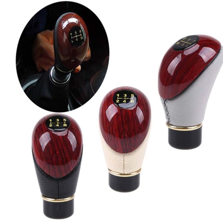 Durable High Quality Wooden Universal 5 Speed Manual Car Shift Knob Gear Stick Knob Manual Gear Lever Lever Gear Knob