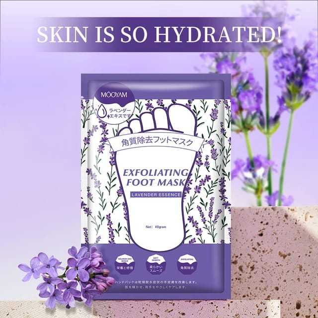 Mooyam Skin Care Hydrating Exfoliating Lavender Foot Mask 40gm