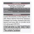 MuscleBlaze Creatine Monohydrate 320g Citrus Blast Lemon Flavor with CREAMP Micronized Powder for Muscle Building. 