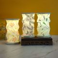 Unique Mini Rotating LED Touch Night Light Rechargeable Dimmable Foldable Paper Lamp Portable Home Decor Folding Table Lamp Travel Gifts. 