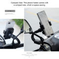 Components: Rearview mirror, mobile phone holder, fixed holder, mobile phone holder modification. 