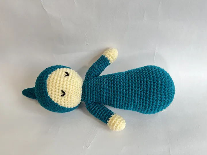 Knitted%20Dark-green%20Sleep%20Doll%20For%20Toddlers%2011"%20-%20Image%203