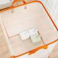 Transparent clothes plastic blanket zipperfoldable wardrobe storage bag, bedding, down quilts. 