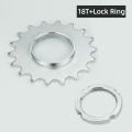 Fixie Bicycle Cog 13T 14T 15T 16T 17T 18T Bicycle Freewheel Threaded Lock Rings Carbon Steel Bike Wheel Cogs Fixie Track Speed Fixed Gear Freewheel Bicycle Accessories. 