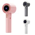 Bizzy Summer Supplies Type-C Rechargeable Mini Handheld Turbo Fan Adjustable 100-Speed Ice Sensation Hurricane Fans Fast Cooling Low Noise Outdoor Portable Fan Student. 