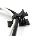 fasdaga 20Pcs Black Adjustable Plastic Cable Clamps Self Adhesive Car Cable Clips Wire Organizer & 50 Pcs Self Adhesive Cable Clamp Plastic Rectangular Cable Clips. 
