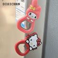 DISICHEN Original Sanrio Hello Kitty Bottle Opener Cute Cartoon Silicone Stainless Steel Opener Mymelody Fridge Magnet Kitchen Bar Tool. 