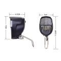 JAERBEE 2X Dynamo Bike Light Front Light Set Input AC 6V 3W Dynamo Bicycle LED Headlight Bike Accessories. 