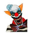 Certiou Whimsical Halloween Decor Handmade Stained Glass Clown Sun Catcher for Halloween Decor Spooky Gothic Home Ornament Halloween Decoration. 