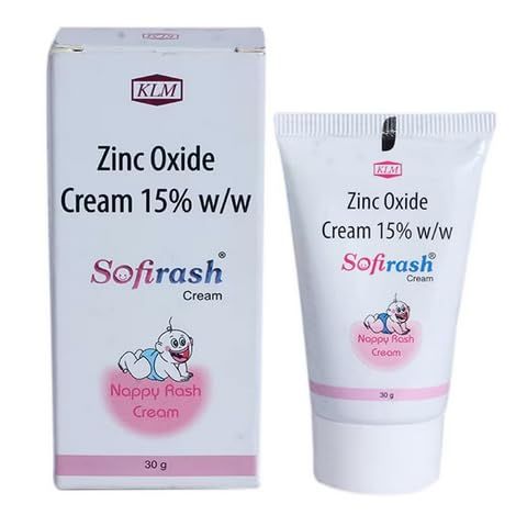 Sofirash Cream, Diaper Rash Cream, Zinc Oxide Cream -30 gm