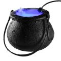 Halloween Witch Pot Smoke Machine Fog Maker Water Fountain Fogger Color Changing Fog Machine Prop Decor UK Plug. 