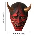 Japanese Assassin Mask Halloween Creepy Face Mask Latex Cosplay Party Props. 