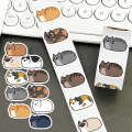 500 Sheets/Cartoon Cat Toto Curly Diary Book Phone Case Planner Notebook Laptop Decoration Stickers. 