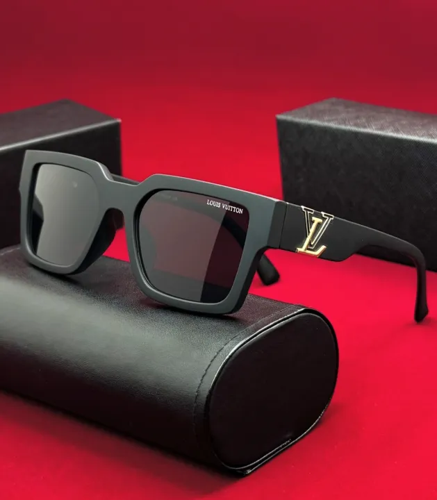 LOUIS%20VUTTON%2088082%20Brand%20Vintage%20Matte%20Black%20Frame%20Sunglasses%20Summer%20Luxury%20Ocean%20Lens%20Sun%20Glasses%20UV%20Protection%20Eyewear%20for%20Men/Branded%20glass-%20For%20Men%20-%20Image%202