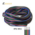5/10Meter 22 AWG 2Pin 3Pin 4Pin 5Pin 6Pin Electronic Cable Extension Wire Color Line for 5050 3528 RGBW RGB CCT LED Strip Lights. 