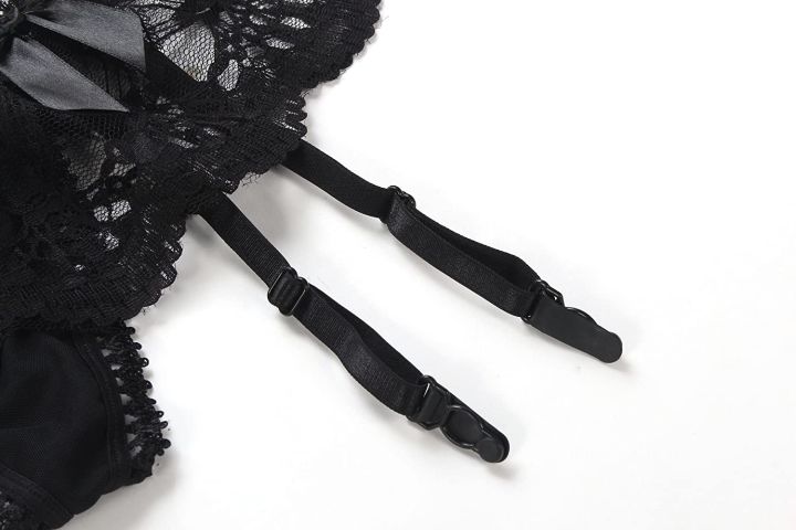Women's%20Lace%20Garter%20Belt%20with%20Stocking%20%20Set%20-%20Image%202