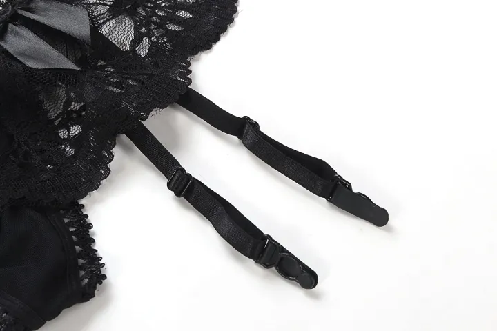Women's%20Lace%20Garter%20Belt%20with%20Stocking%20%20Set%20-%20Image%202