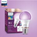 PHILIPS Wiz Smart WI-Fi LED Bulb E27 Spiral  9-Watt, 16 Million colors , Amazon Alexa And Google Assistant Support. 