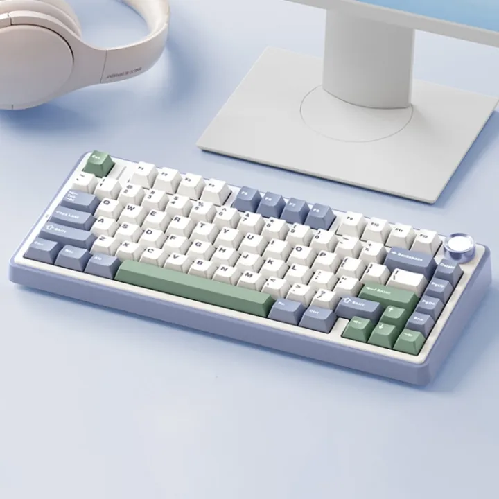 Aula F75 Snow Spruce Green Mechanical Tri-Mode Gaming Keyboard (Reaper ...