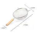 Mosbeha Delicate Ingredient Sieve Fine Mesh Stainless Steel Strainer with Wooden Handle Kitchen Colander Skimmer Spoon Sifter for Cooking. 