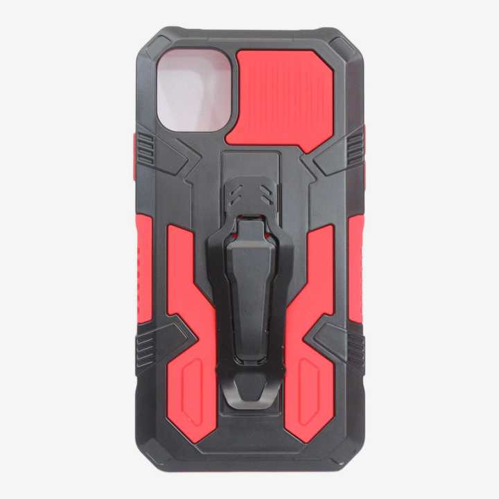 Red/Black Mobile Cover With Mobile Holder For Iphone 11 Pro Max