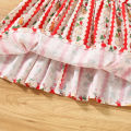 Summer New Baby Girls Dress Halter Strawberry + Bunny Embellished Polka Dot A-line Dress Sweet Princess Dress. 