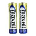 2 Pieces (1 Pairs) Maxell Alkaline Long Discharge Life AA Sized 1.5v Battery for Camera, Camera Mic, Wall Clock, Toy, Wireless Mouse, Remote Control. 