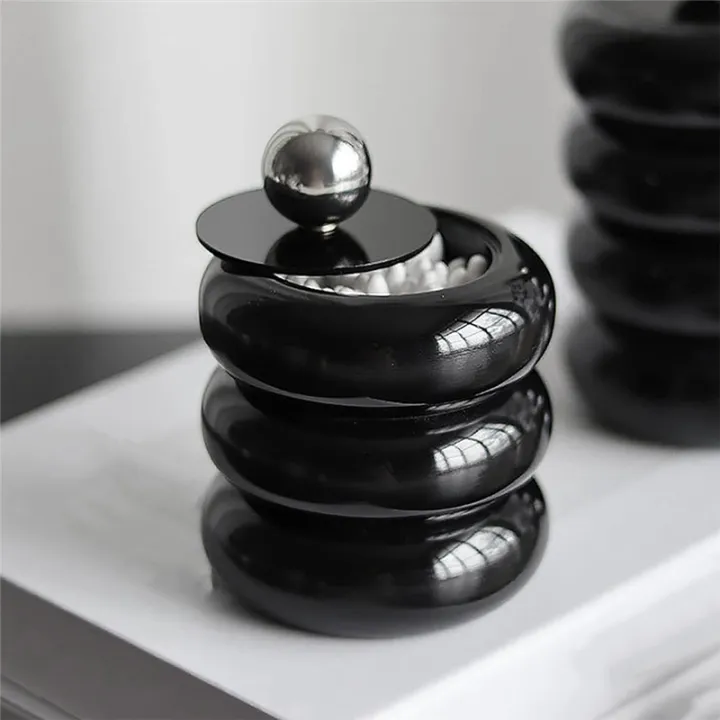 Qtip%20Holder%20Dispenser%20Resin%20Cotton%20Swab%20Dispenser%20Desktop%20Jars%20Bathroom%20Nordic%20Style%20Bathroom%20Canister%20Storage%20Easy%20Install%20A%20-%20Image%205