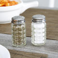 Retro Glass Salt and Pepper Shakers (Set of 2). 