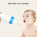 Silicone Feeding Bottle With Spoon Shaped Cap - 90ml. 