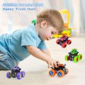 Monster Truck Toys - Friction Powered Toy Cars Push And Go Vehicles For Kids. 