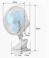 Portable Mini Clip Fan | Table Fan with Adjustable Speed Settings. 
