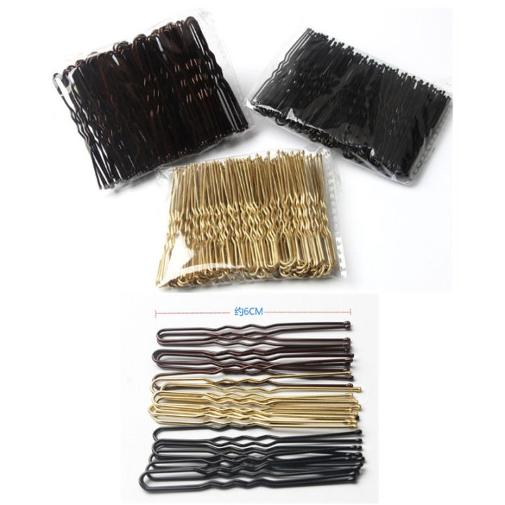 100%20Pcs/Bag%206cm%20U%20Shaped%20Pins%20Bridal%20Hairstyle%20Tools%20Waved%20Hair%20Alloy%20Bobby%20Pins%20Barrettes%20Hair%20Pins%20-%20Image%202
