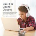 Promate PANDA, Kids Wireless Headset, On-Ear Bluetooth Foldable Headphones with 93Db Safe Volume Limit, LED Cat Ears, MicroSD Card Slot, AUX Mode, Mic and Long Playback Time for Bluetooth/3.5mm Devices. 