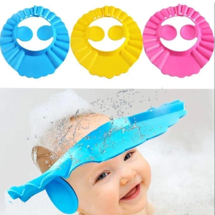 Baby Shower Cap Shampoo Bathing Protector Adjustable Bath Shower Hat Kids Shower Cap Kids