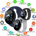 D18 Smart Watch Heart Rate Monitor Men's Women's Smartwatch Round Fitness Digital Watches for Men Women Band Bracelet PK D20 B41. 