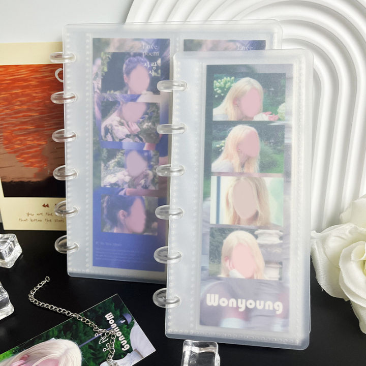 Shooting Photo Album For Idol Card Collection Binder Photocards Holder Mini Film Collect Book Life Four Cut Album Gift