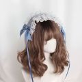 Gothic style Sweet Lolita Lace Headband Jk Kawaii Ruffled Hairband Hair Accessories Ribbon Bow Anime Maid Cosplay Headdress Cosplay Accessory. 
