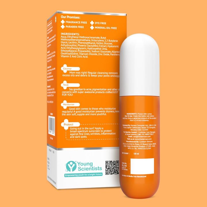 The%20Derma%20Co.%201%25%20Hyaluronic%20Quick-Absorbing%20Sunscreen%20Spray%20%7CHyaluronic%20Acid%20&%20Vitamin%20E%20%7C%20SPF%2050%20&%20PA++++%20%7C%20No%20White%20Cast%20%7C%20Hydrating%20Fluid%20%7C%20Easy%20Reapplication%20%7C%20Face%20&%20Body%20%7C%20All%20Skin%20Types-100%20ml%20-%20Image%202